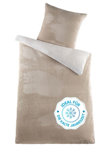 Winter Plüsch Bettwäsche Nicky-Teddy Cashmere Coral Fleece - Super Weich & Wärmend | 3 Größen