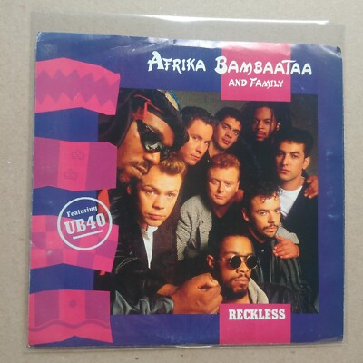 AFRIKA BAMBAATAA UB40 Reckless DJ PROMO 45 7'' Vinyl ELECTRONIC REGGAE Record