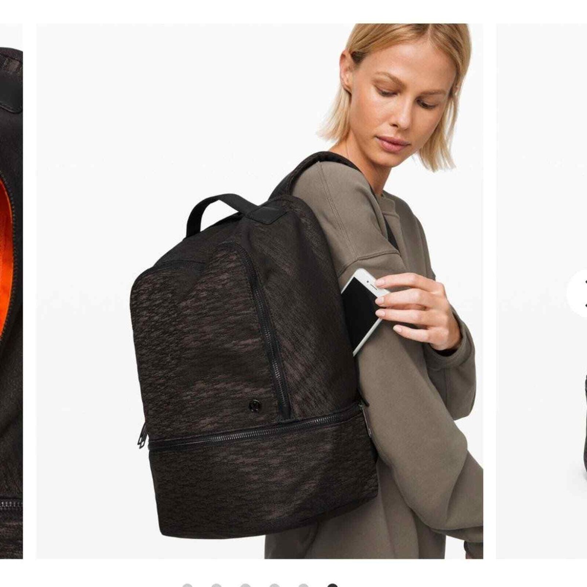 Lululemon City Adventurer Backpack *17L - Aqueous Ikat Jacquard Black Highlander NWT Aqueous Ikat Jacquard Highlander lululemon City  main image 3