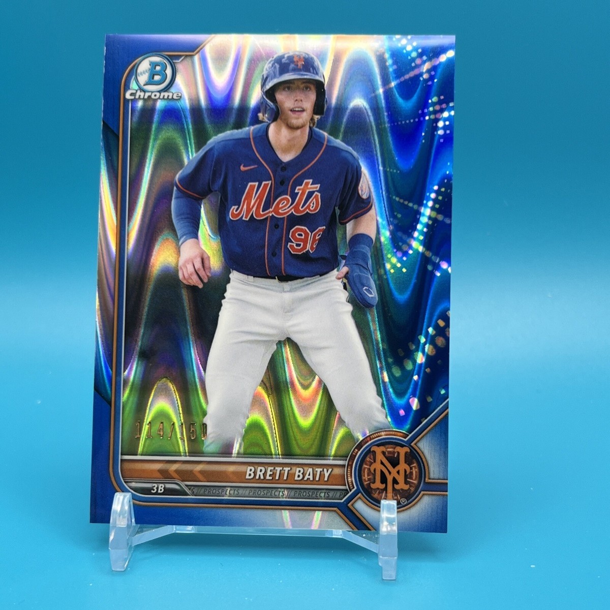 Brett Baty 2022 Bowman Chrome Blue RayWave #BCP5 114/150 | eBay
