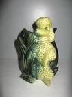Vintage Hull Pottery Green Poodle Dog Planter Vase