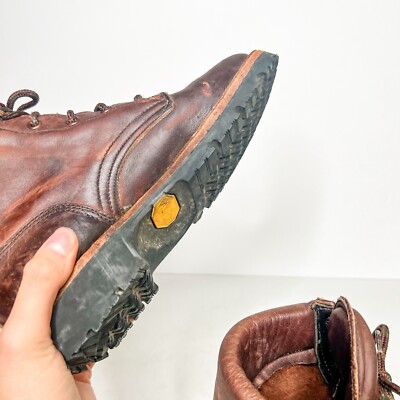VTG White's Boots Centennial Hiker Logger Brown Thick Vibram VTG White's Boots Centennial Hiker Logger Brown Thick Vibram