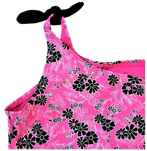 Breaking Waves Girls Tankini Top Size XL 14-16 Pink Black Swim Top ONLY Beachy - Picture 3 of 7