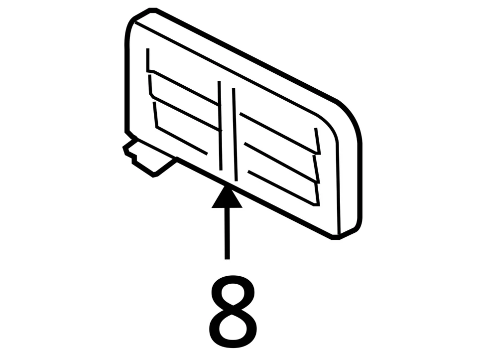 Mercury Lincoln Mariner MKX 2005-2015 soporte matrícula 5E6Z17A385aaa nuevo Foto 4 de 4