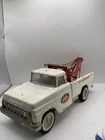 Vintage 1960's Tonka AA Wrecker Tow Truck Pressed Steel Toy Truck White Red