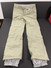 SIMS Women's Snowboard Ski Pants Waterproof Insulation Cream Winter Size S Small