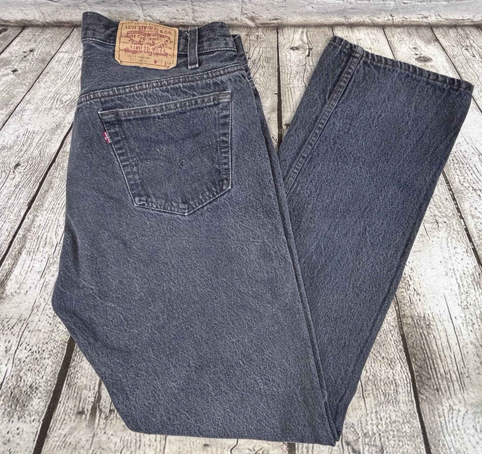 Vintage Levi’s 501-0658 Black Jeans USA Made 1980s W36 L32 (Actual 34x31)