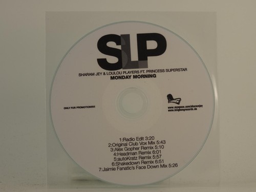 SHARAM JEY AND LOU LOU PLAYERS MONDAY MORNING (H1) 7 Track Promo CD ...