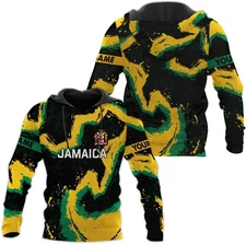 Personalized Jamaica Patriotic Shirt , Jamaica Flag Jersey Shirt S-5XL
