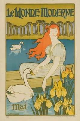   Le Monde Moderne Vintage Art Poster - 24x36