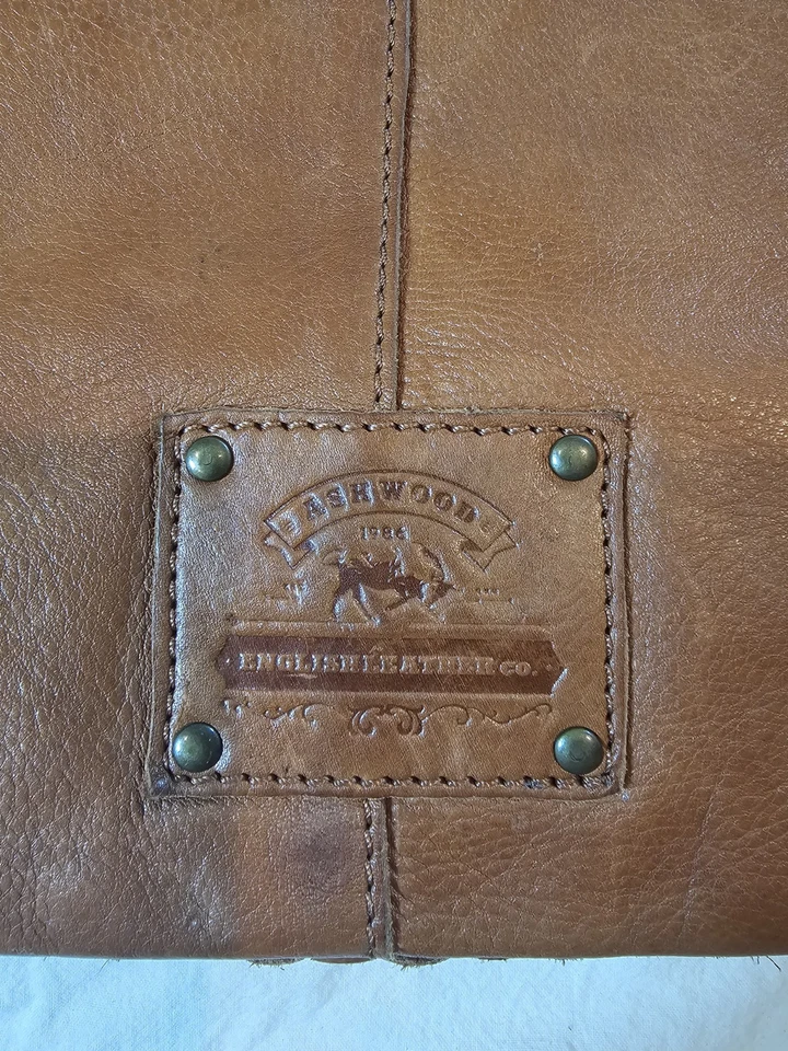 Bolso bandolera/bolso de mano de cuero tejido genuino Ashwood Foto 2 de 4