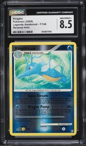 CGC 8.5 - Kingdra Reverse Holo - Legends Awakened 7/146