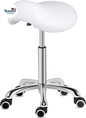 Saddle Stool Rolling Swivel Height Adjustable with Wheels,Heavy Duty Saddle Chai