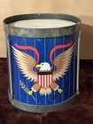 Vintage Chein Playthings Metal Tin Litho Toy Snare Drum Eagle Graphics