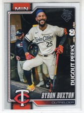 2026 Topps Series 1 Celebration Dugout Peeks #255 Byron Buxton SP 1:534 Packs