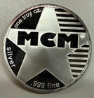 MCM Modern Coin Mart 1 oz .999 Fine Silver Round Bullion One Troy Ounce