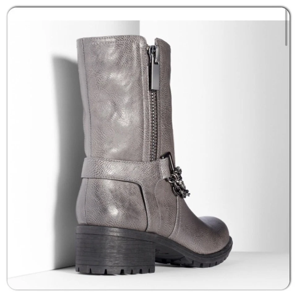 Botas de moto Simply Vera Marnie gris humo talla 7 Foto 2 de 4
