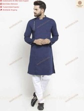 Mens Kurta Ethnic Wear Traditional Mens Designer Casual Cotton Kurta
