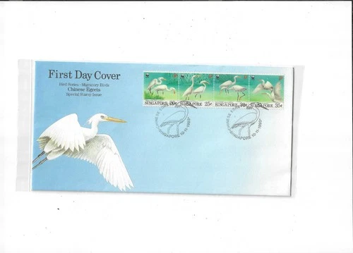 Singapore Year 1993 Chinese Egrets FDC