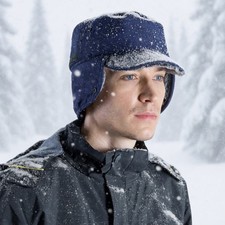 Winter Baseball Cap with Ear Flaps for Men Women Warm Faux Fur Lined Hunting Hat