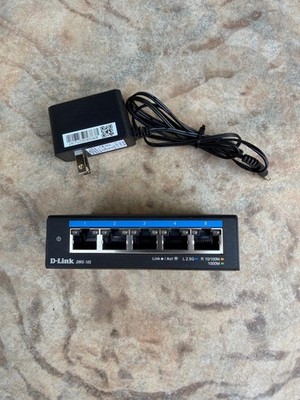 D-Link 5-Port Multi-Gigabit Unmanaged Switch, DMS-105, 2.5 Gbps