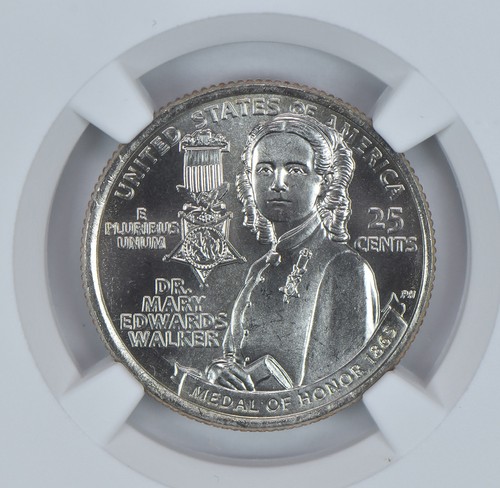 2024-P Washington Quarter Dr. Mary Edwards Walker MS67 NGC American Women *5027 - Picture 3 of 5