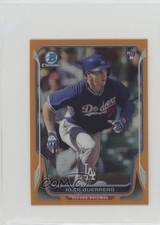 2014 Bowman Chrome Minis Orange Refractor 7/10 Alex Guerrero #34 0f6