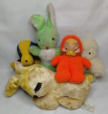 Vintage MCM Assorted Plush Lot of 5 Rushton and More