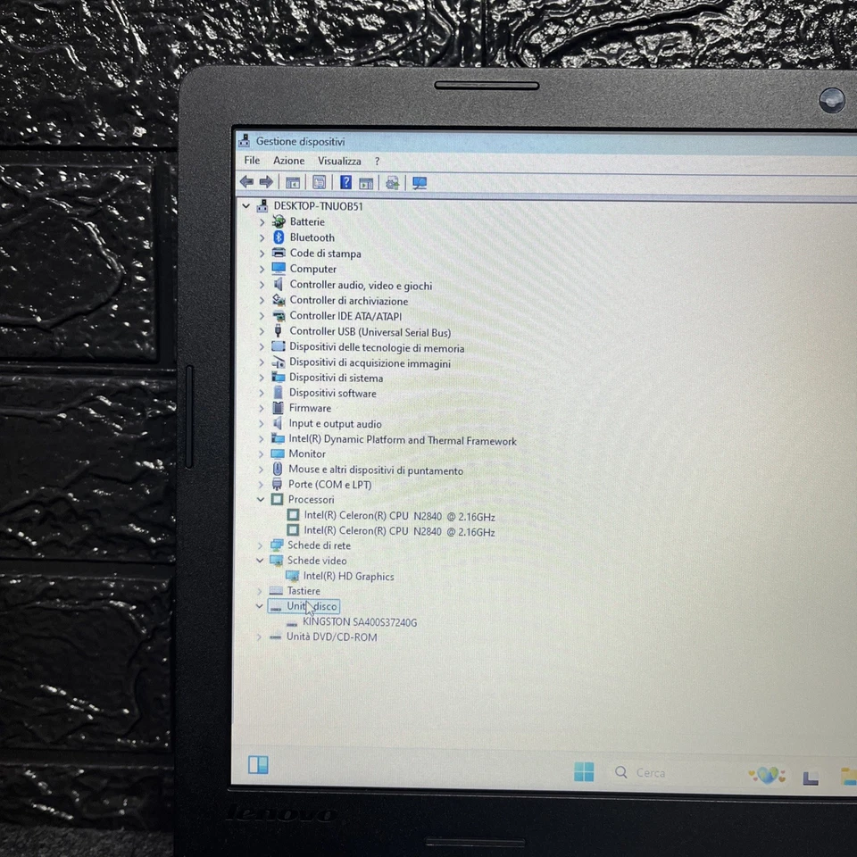 Notebook Lenovo 2021 15,6p(Intel Celeron 8gb Ram Ssd 240gb)Windows 11 Pro - Immagine 4 di 4