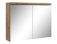 Badplaats Spiegelschrank Paso 80 X 60 Cm Braun Eiche - Badezimmerschrank Mit Spi