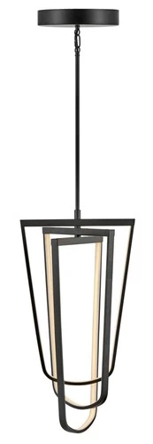 Fredrick Ramond FR31037 Onyx 15"W LED Abstract Pendant - Black - Picture 2 of 5