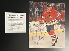 JEREMY ROENICK Signed 8x10 PHOTO Chicago Blackhawks #27 NHL HOF Autograph COA