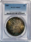 New Listing1887 PCGS MS63 Nicely Toned Morgan Silver Dollar Free Shipping
