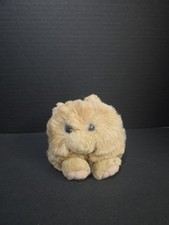 Puffkins Cinnamon Cat 4 Plush Tan Stuffed Toy Kitty Vtg 1994 Blue Eyes Swibco