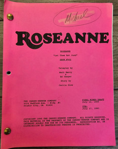 Michael Fishman's Original Script Roseanne Episode #902 "Millions From Heaven"