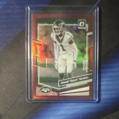 2023 Panini Donruss Optic Ahmad 'Sauce' Gardner Red Prizm /99 #149 Jets