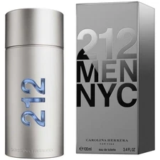 New In Box 212 NYC by Carolina Herrera for Men EDT 3.4oz Cologne perfume sealed