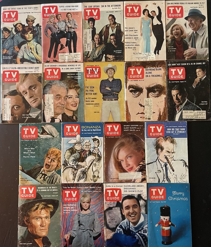 TV Guide lot of 18 1965 various regions 