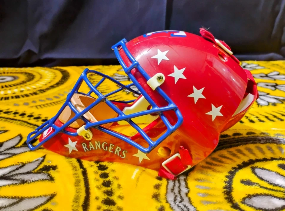 Mini réplica de colección Texas Rangers Catchers Head Gear All Star MLB auténtica Foto 2 de 4