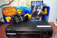 Sony SLV-N51 VCR 4 Head Hi-Fi Stereo VHS Player Recorder No Remote TESTED