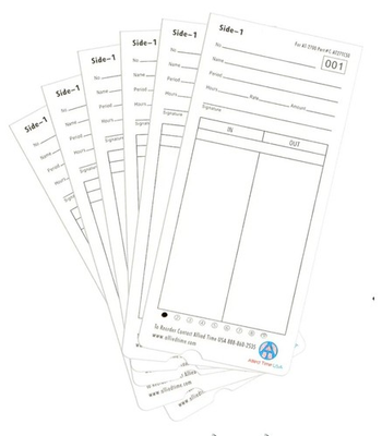 #ad #ad Allied Time USA Genuine AT 2700 Employee Time Cards 4 Packs of 50 each $40.00