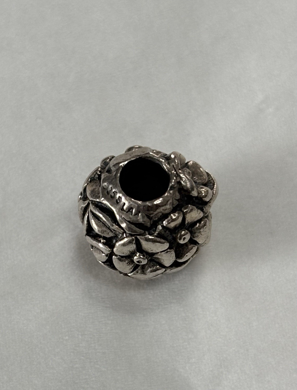 Trollbeads Silver Floral Stackable Bead Charm Nat… - image 3
