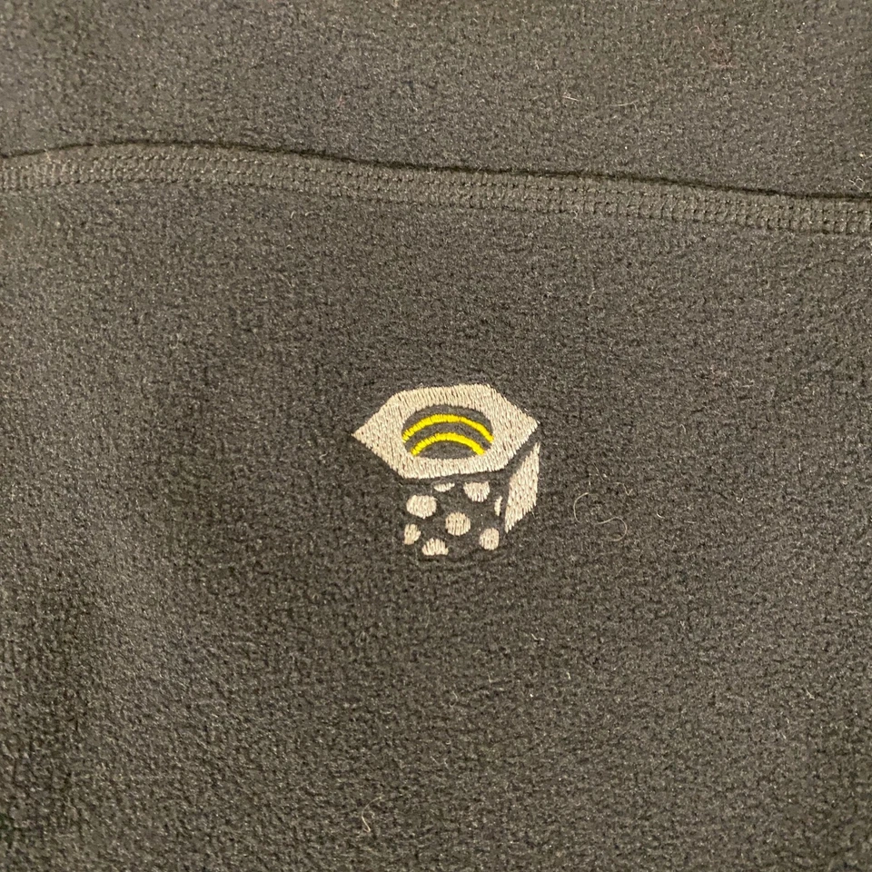 Мужской флисовый пуловер Mountain Hardwear средний черный для походов на открытом воздухе теплый 1/4 на молнии - Изображение 3 из 4