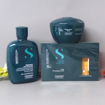 Alfaparf Reconstruction Reparative Shampoo 8.45o & Mask 6.88oz & SOS 6 vials