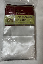 Home Collection White Satin Pillowcase 20" x 30" Qty. 1