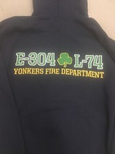 Yonkers FDNY Fire Department Hoodie Medium E304 L74 Engine Ladder New York