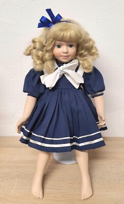 Künstlerpuppe Porzellanpuppe Maritime 50 cm Sammler Rarität Vintage Antik