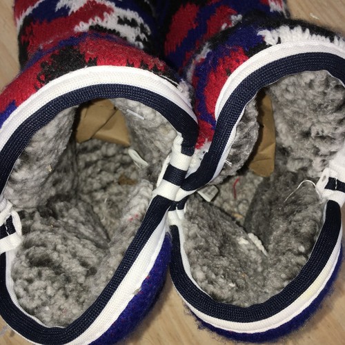 Muk Luks Boots Womens 10 Nella Casual Slip On Ankle Bootie Multicolor Fabric - Picture 19 of 22
