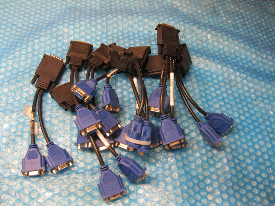 LOTS of 2 Molex E208931 DMS-59 male to dual femaleDVI-I duaL link - Image 2 of 3