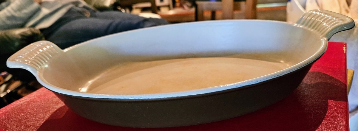 Plat à gratin ovale N 24 Le Creuset en fonte vintage